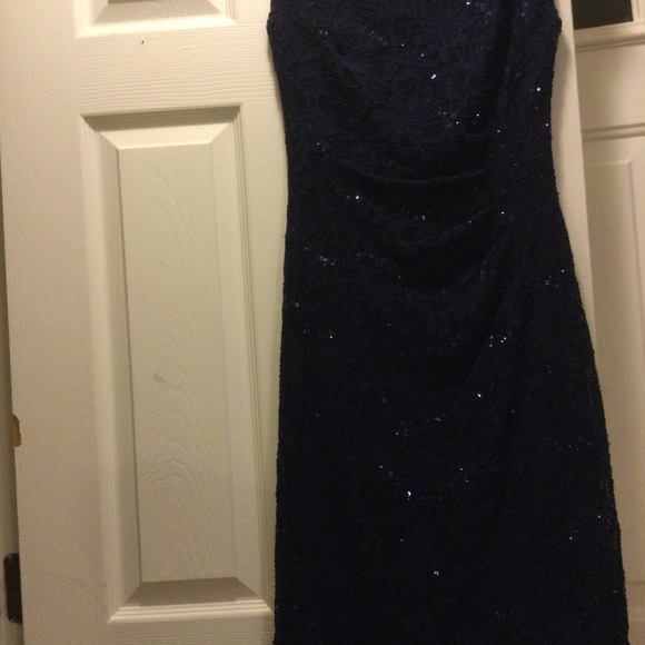 Ralph Lauren black sequins and lace cocktail dress - Picture 11 of 12